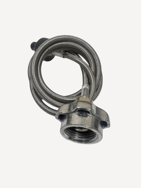 Адаптер газовый BRS-17ELS_HOSE LPG-Резьба (Стальной; Шланг 1м)